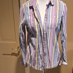 Tommy Hilfiger Multicolor Striped Button Down Shirt